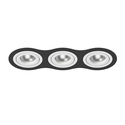 Lightstar i637060606 Встраиваемый точечный светильник Intero 16 Triple Round Lightstar (комплект из 217637+217606+217606+217606) i637060606