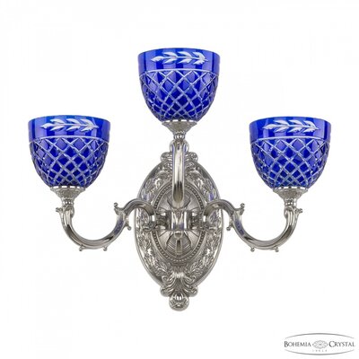 Bohemia Ivele Crystal Бра Bohemia Ivele Crystal 7214B12/2+1/210 Ni P1 U Clear-Blue/H-1J 7214B12/2+1/210 Ni P1 U Clear-Blue/H-1J