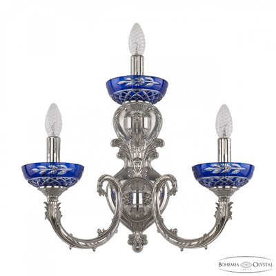 Bohemia Ivele Crystal Бра Bohemia Ivele Crystal 7109B16/2+1/210 Ni P Clear-Blue/H-1J 7109B16/2+1/210 Ni P Clear-Blue/H-1J