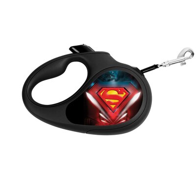 Collar Waudog с рисунком "Супермен Лого", размер XS до 12кг, 3м черная Collar 