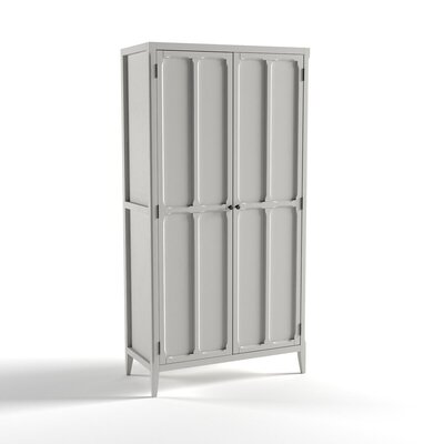 La Redoute Interieurs Шкаф LA REDOUTE INTERIEURS Платяной с 2 дверцами Eugnie единый размер серый 