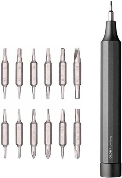 HOTO Отвертка HOTO Precision Screwdriver Kit 24в1 с битами Grey (QWLSD004) QWLSD004