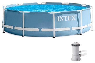 Intex Бассейн каркасный INTEX PRISM FRAMETM 305х76см (с насосом) 26702NP