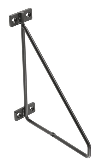 GTV Полкодержатель BAR, 200x160 мм, черный матовый GTV PP-BAR-20M