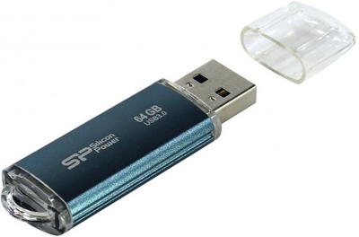 Silicon Power Флешка USB 64GB Silicon Power M01 SP064GBUF3M01V1B синий M01 SP064GBUF3M01V1B