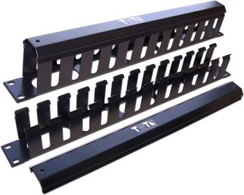 LANMASTER Кабельный органайзер Lanmaster TWT-ORG/CV-1U 19" 1U c крышкой TWT-ORG/CV-1U