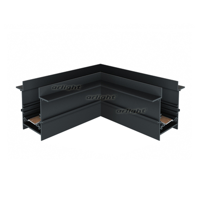 Arlight Коннектор угловой для магнитного шинопровода Arlight MAG-CON-4560-FDW-L90 (BK) / 034681 