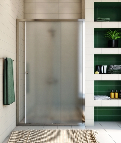 GuteWetter Душевая дверь в нишу GuteWetter Guwer GK-662D 100 см стекло матовое, профиль хром GW662D100200-CH-MT 