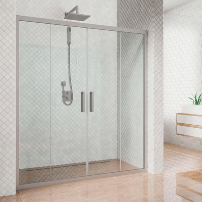 Kubele Душевая дверь в нишу Kubele DE019D4-CLN-MT 140 см, профиль матовый хром DE019D4-CLN-MT-140х200 