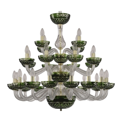 Bohemia Ivele Подвесная люстра Bohemia Ivele 1309/16+8+4/300/3d G Cl/Clear-Green/H-1J 
