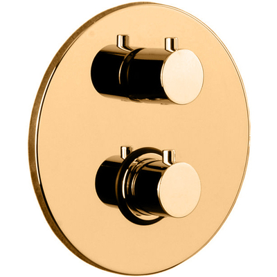 Paffoni Смеситель Paffoni Light LIQ019HG для душа Light LIQ019HG с термостатом Золото медовое LIQ019HG