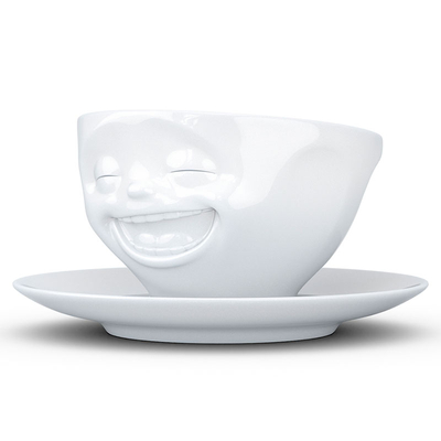 Tassen Чашка чайная с блюдцем Tassen Мимика Laughing T01.47.01