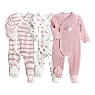 La Redoute Collections Комплект 3 пижам из велюра La Redoute рожденные раньше срока - 45 см розовый La Redoute Collections 