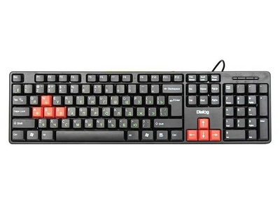 Dialog Клавиатура Dialog KS-030U Black/Red KS-030U BLACK-RED