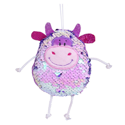 Fancy игрушка мягкая брелок Коровка Бусинка 10х8х2см Fancy NKB0U