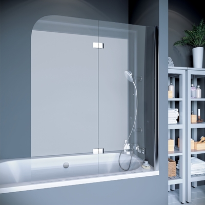 Koller Pool Шторка на ванну Koller Pool Waterfall Line 115 QP97 R профиль Хром стекло рифленое QP97(right) chrome,grape