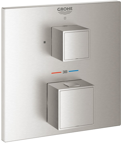GROHE Термостат Grohe Grohtherm Cube 24153DC0 для душа, суперсталь 24153DC0