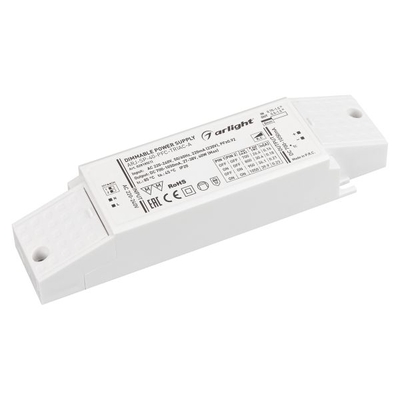 Arlight Блок питания ARJ-SP-40-PFC-TRIAC-INS (40W, 27-38V, 0.7-1.05A) (Arlight, IP20 Пластик, 5 лет); 028185(1) ARJ-SP-PFC-Triac-INS () 028185-1-