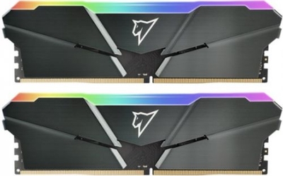 Netac Модуль памяти DDR4 16GB (2*8GB) Netac Shadow RGB PC4-25600 3200MHz CL16 radiator 1.35V gray NTSRD4P32DP-16E 
