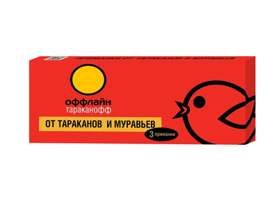 Тараканофф оффлайн приманки от тараканов и муравьев тараканофф оффлайн 3шт of05020201 