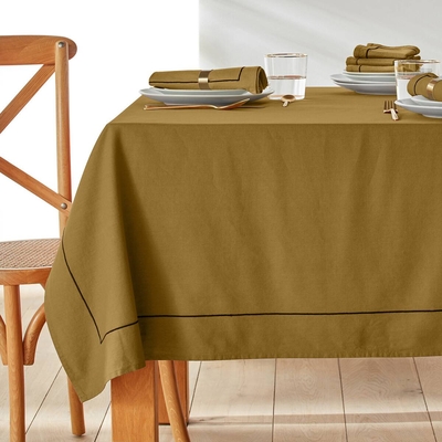 La Redoute Interieurs Скатерть Из льна и осветленного хлопка Mtis Bourdon 150 x 200 см каштановый La Redoute Interieurs 