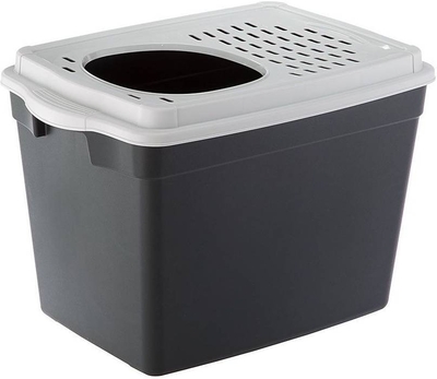 FERPLAST Ferplast Закрытый туалет с верхним входом JUMPY для кошек черный (38,8х57,5х39 см)