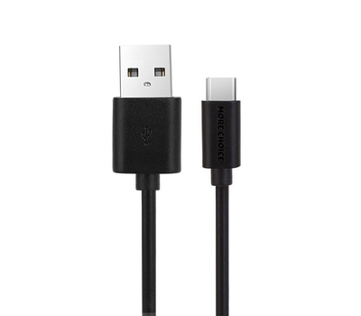 More Choice Кабель More Choice K13a USB 2.1A для Type-C 1м (Black) K13a