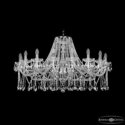 Bohemia Ivele Crystal Подвесная люстра Bohemia Ivele Crystal 1413 1413/18/400 Ni 1413/18/400 Ni