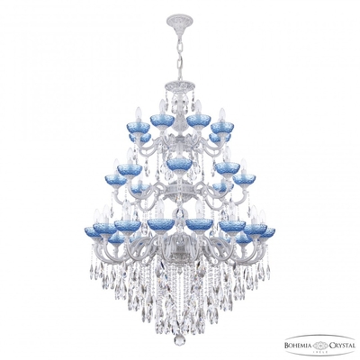 Bohemia Ivele Crystal Подвесная люстра Bohemia Ivele Crystal AL7801 AL78101/16+8+8/300/3d B WMN P Aquamarine/M-1F AL78101/16+8+8/300/3d B WMN P Aquamarine/M-1F