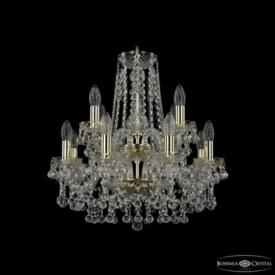 Bohemia Ivele Crystal Подвесная люстра Bohemia Ivele Crystal 1409 1409/8+4/160/2d G 1409/8+4/160/2d G