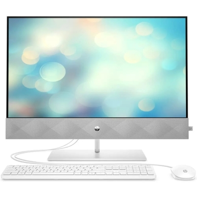 HP Моноблок 27'' HP i5-11500T/16GB/512GB SSD/UHD Graphics 750/1920x1080 IPS/GbitEth/WiFi/BT/cam/120W/USB kbd/USB mouse/white Pavilion 27-d1020ur 5D285EA