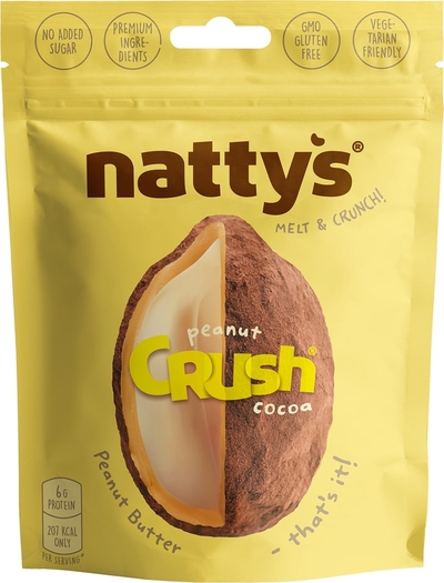 Nattys Драже Nattys Peanut c арахисом в арахисовой пасте и какао 80г
