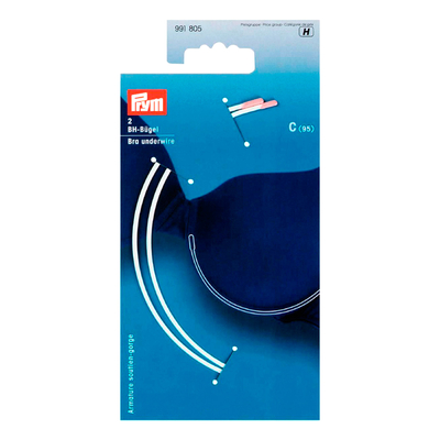 Prym 991805 Косточки для бюстгальтера, размер C (95) белый цв. Prym 991805