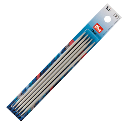 Prym 191364 Спицы чулочные алюминиевые, 533 серый, 15 см*3,5 мм, упак./5 шт., Prym 191364