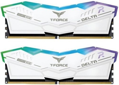 Team Group Модуль памяти DDR5 32GB (2*16GB) Team Group T-Force Delta RGB white PC5-49600 6200MHz CL38 1.25V FF4D532G6200HC38ADC01 