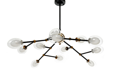 Lumina Deco Люстра Lumina Deco CROCUS LDP 7002-12 BK+MD LDP 7002-12 BK+MD