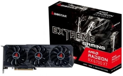 Biostar Видеокарта PCI-E Biostar 12GB GDDR6 192bit 7nm 2330/16000MHz HDMI/3*DP Radeon RX 6700 XT OC (VA67S6TML9) VA67S6TML9
