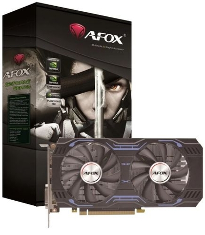 AFOX Видеокарта PCI-E Afox 6GB GDDR6 192bit 12nm 1530/14000MHz DVI/HDMI/DP GeForce GTX 1660 SUPER (AF1660S-6144D6H4-V2) AF1660S-6144D6H4-V2