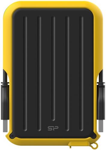 Silicon Power Внешний жесткий диск 2.5'' Silicon Power Armor A66, 2 TB, USB 3.2, жёлтый SP020TBPHD66SS3Y 