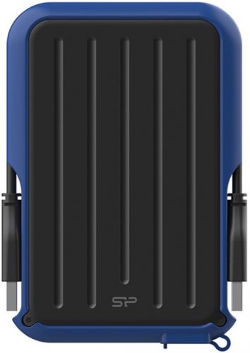 Silicon Power Внешний жесткий диск 2.5'' Silicon Power Armor A66 1TB USB 3.2 black/blue SP010TBPHD66SS3B 