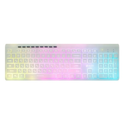Oklick клавиатура Oklick 490ml (белый) 