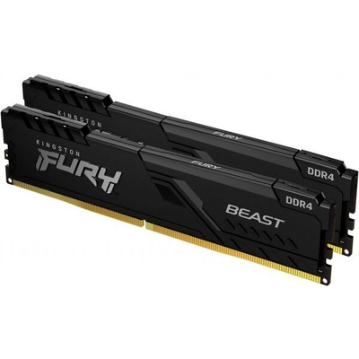 Kingston оперативная память Kingston fury beast 2x8gb ddr4 pc4-28800 kf436c17bbk2/16 