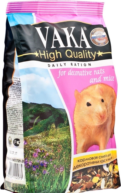 Вака ВАКА High Quality корм для крыс и мышей (Злаковое ассорти, 500 г.)