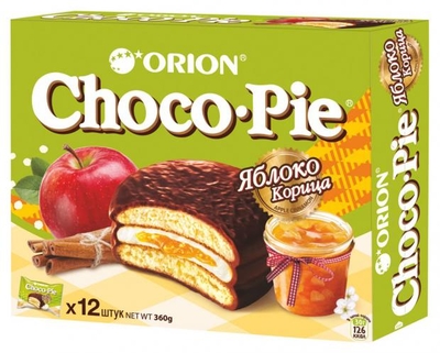 Choco Pie Печенье Choco Pie Яблоко-корица, 360 г 