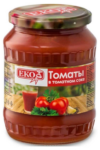 ЕКО Томаты Еко в томатном соке, 680 г 