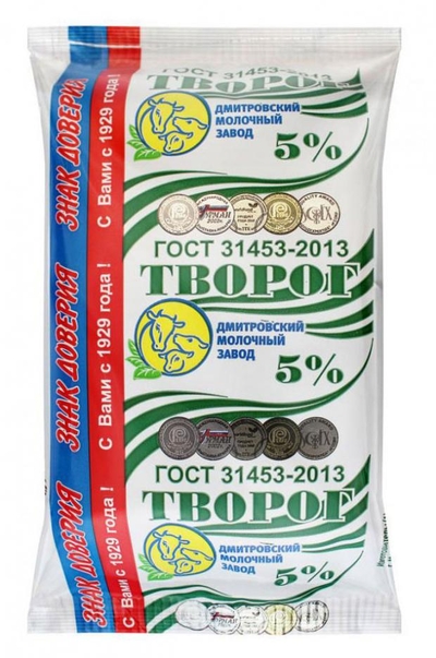 Дмитровский МЗ Творог «Дмитровский МЗ» 5%, 180 г 