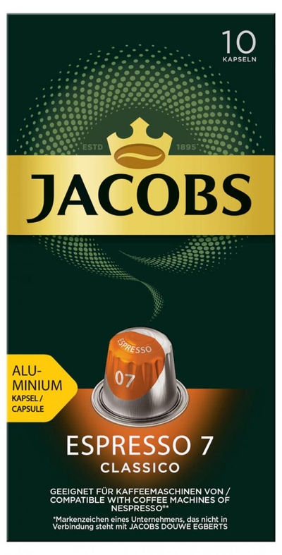 Jacobs Кофе в капсулах Jacobs Espresso №7 Classico, 10 шт 