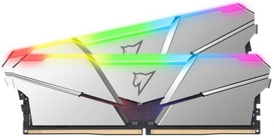 Netac Модуль памяти DDR5 16GB (2*8GB) Netac Shadow RGB silver PC5-38400 4800MHz CL40 radiator 1.1V NTSRD5P48DP-16S 