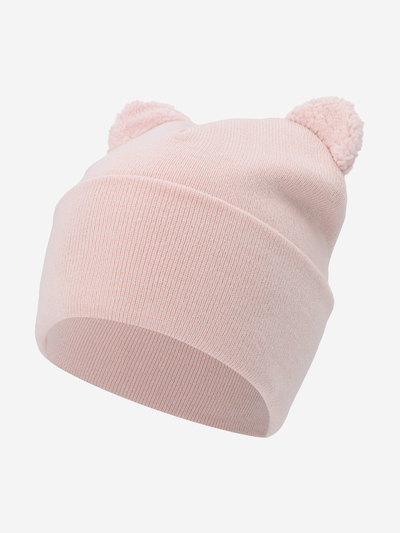 Demix Шапка для девочек Demix, Розовый, размер 54 Hat with Turn Up and pompon for Girls Regular 115873DMX-50