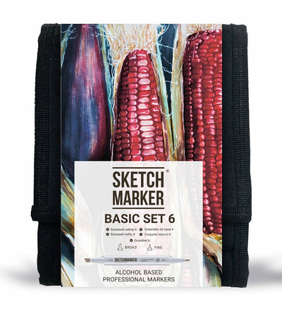 SKETCHMARKER Набор маркеров Sketchmarker Basic set 6 12 шт SM-12BAS6